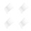 4Pcs Acrylic Transparent For Writing And Drawing 4