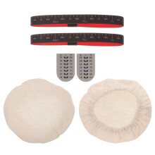 3Sets Set Plastic En Stoffen Deksels Voor Zuurdesempotten Kleurmix