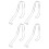 8 Pcs Stainless Steel Sandal Supports Shaper Inserts Rack 3