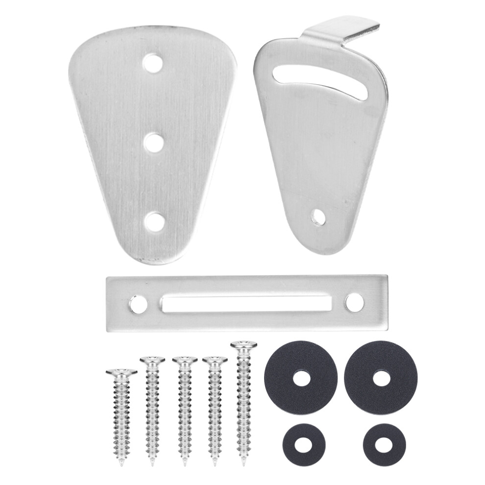 Stainless Steel Barn Door Lock Hanging Rail Sliding Hardware 685922983589