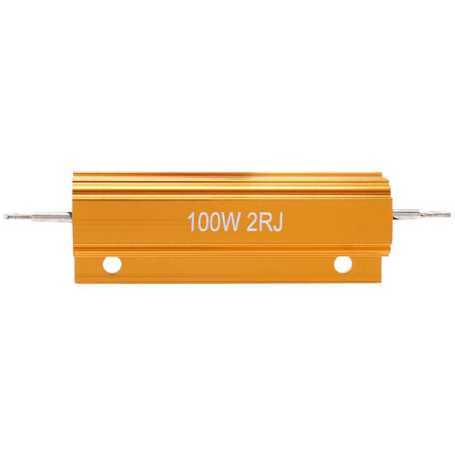 Guldbeklædt aluminiumsmodstand 100W, 2 Ohm 2R 1