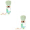 2Pcs Powder Blush Brush Tank Shape Portable Makeup Tool 8