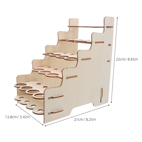 Paint Organizer Rack Desktop Storage For Brushes Bottles Art Supplies 1