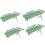 (183x76cm) Premium Washable Folding Picnic Table Cloth Protector for Outdoor Patio Rectangle Tablesd 3