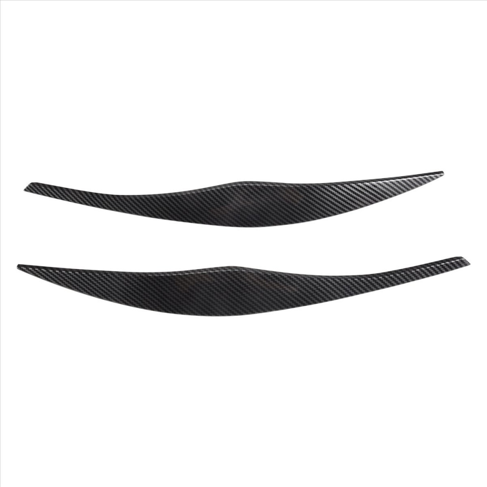 Headlight Cover Garnish Strip Eyebrow Cover Trim Sticker Carbon Fiber 4851210387216