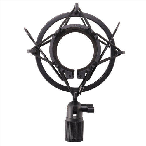 Mikrofonholder med støddæmper, holder, radio, sort 1