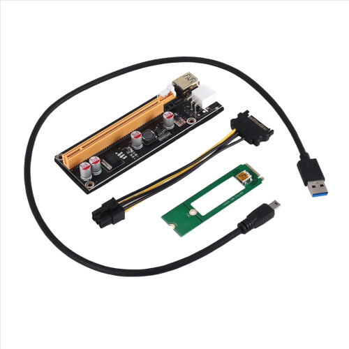Extensor M2 la USB3.0 PCIE 16X 1X cu alimentare 2