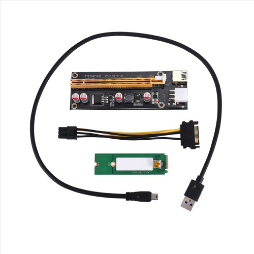 Extensor M2 la USB3.0 PCIE 16X 1X cu alimentare
