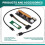 Extensor M2 la USB3.0 PCIE 16X 1X cu alimentare 7