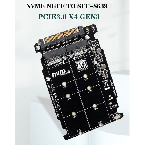 M.2 SSD til U.2 Adapter NGFF SSD til PCI-E U.2 Adapter, Uden Shell 1