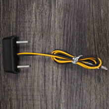 Fanale posteriore decorativo a LED per moto, luce targa bianca