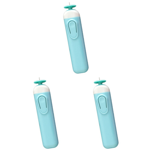3Pcs Electric Automatic Reel Abs Paper Folder Rolling Device Sky Blue 1
