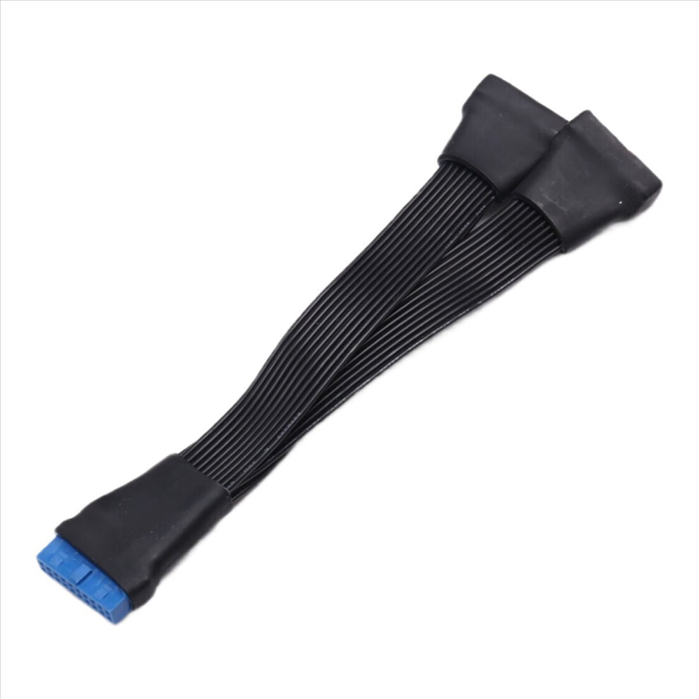 Motherboard Usb 3.0 19Pin Header 1To2 Extension Splitter Cable 4852209313339