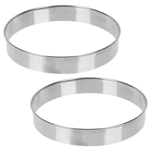 6Stk Silberne Pizza Ringe Aus Für Backen Und 2