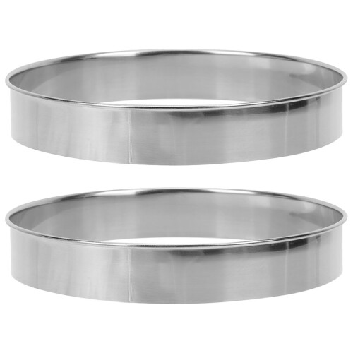 6Stk Silberne Pizza Ringe Aus Für Backen Und 1
