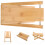 3Pcs Guitar Footstool Solid Wood Classical Guitar Heightening Pedal 6
