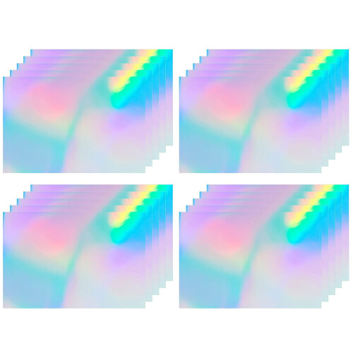 100 Sheets A4 Holographic Water Transfer Diy Decals 2