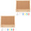 2Ensembles Tableau Liège Bois , Tableau Pour 5