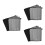 3Pcs Breathable Grey Mesh Fly Boots Leg 6