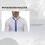 Polyester Narrow Neck Tie Skinny Solid Dark Blue Thin Necktie for Men (2inch Max Width) 3
