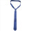 Polyester Narrow Neck Tie Skinny Solid Dark Blue Thin Necktie for Men (2inch Max Width) 7