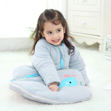 Baby Sleep Sack Cotton Size L Green Thin Quilted Anti Kick