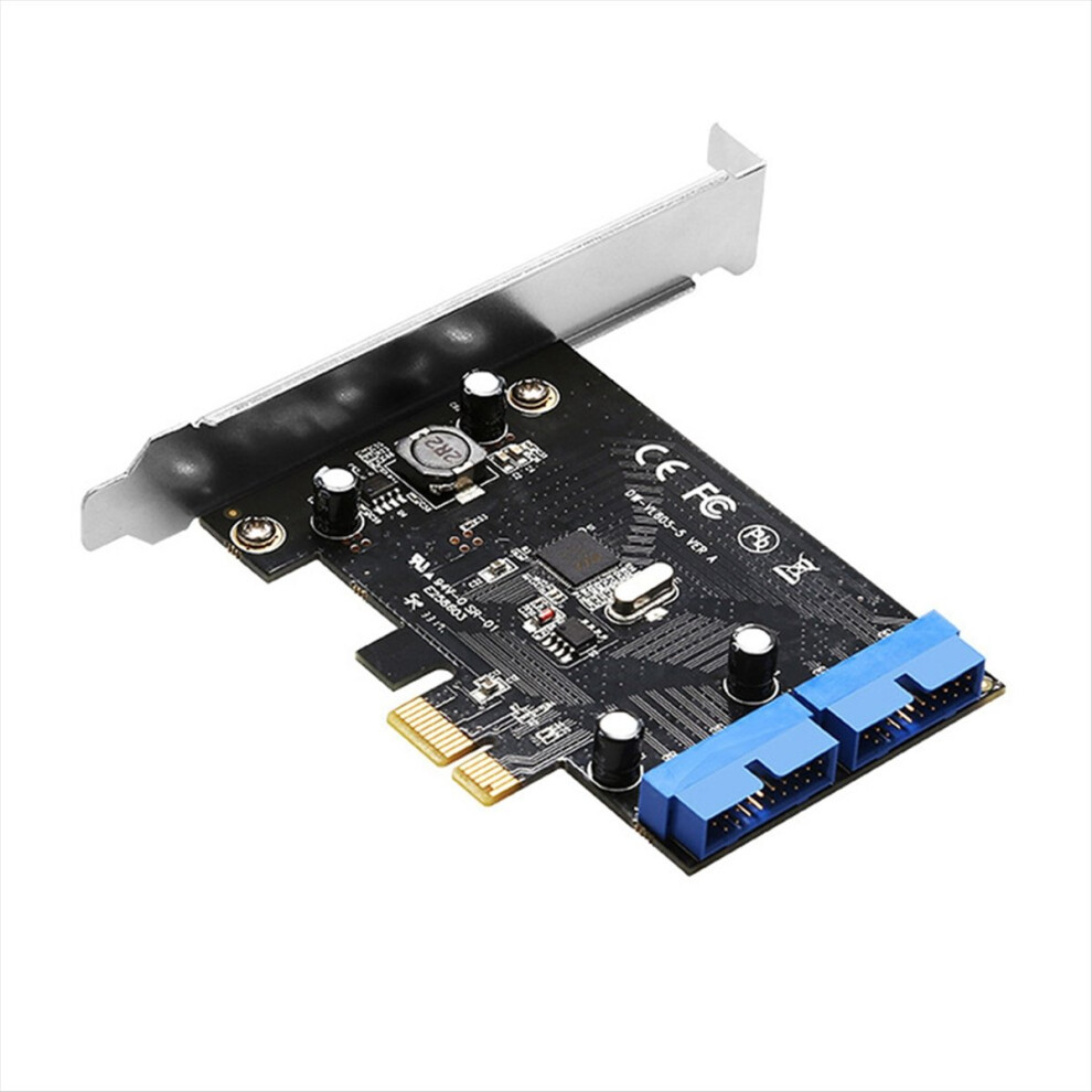 Pci Express Usb 3.0 19 Pin Expansion Card Pcie 1X To 2 Ports Usb 4853290881059