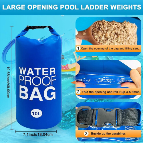 Poolstegsvikter, Poolstegevikter för ovanmarkspool, Marinblå 2