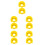 10 Pcs Plastic Emergency Stop Button Cover For Industrial Safety 4