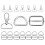 48 Pcs Metal Snap Hook Ring Swivel Clasp D Ring Adjustable Buckle 1