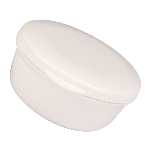 Compact Round Soap Box with Draining Plate for Travel 2