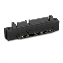 Convertor adaptor SAS mamă-mascul cu cap îndoit unghi de 90 de grade