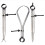 Spring Inside Outside Caliper Set 8-Inch Machinist Tools 3-Pack 3