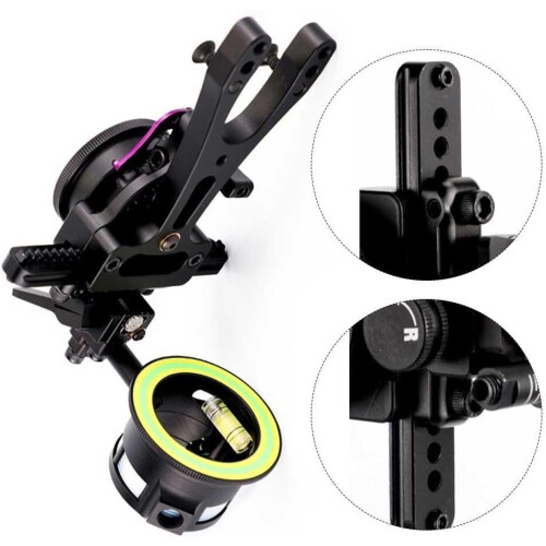 Compound Bow Accessory Single Needle Sight Fine Tunable 16.5 X 11 X 10.5 Cm Compatible With Combo Set 2