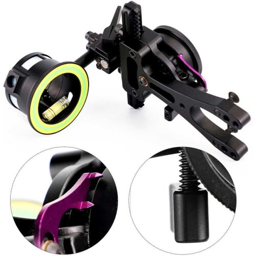 Compound Bow Accessory Single Needle Sight Fine Tunable 16.5 X 11 X 10.5 Cm Compatible With Combo Set 1