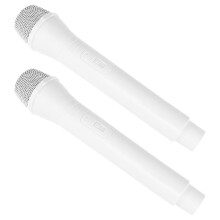 4Pcs Creative White Prop Microphone for Simulation and Stage Use