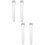 4Pcs Creative White Prop Microphone for Simulation and Stage Use 9