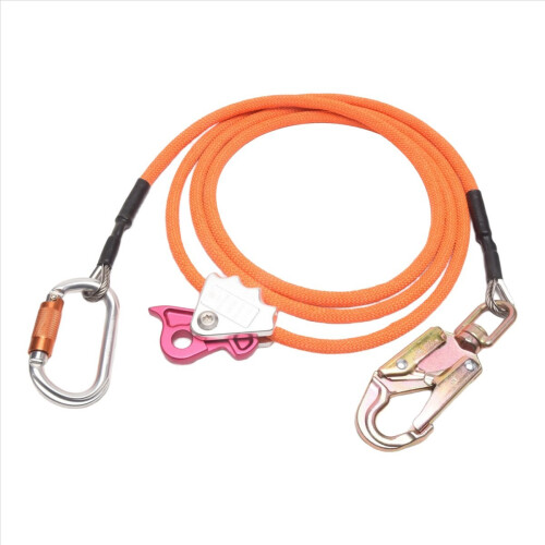 Steel Wire Core Flip Line Kit Adjustable Climbing Positioning Rope 2