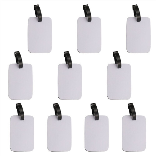 Sublimation Blank Tags Αποσκευών Λευκό Blank Travel Bag Bagage Tags 1