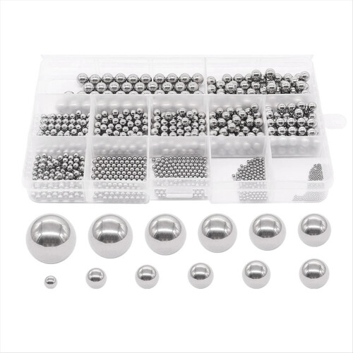 Kit de bolas de rolamento de bicicleta métricas de 1 a 8 mm