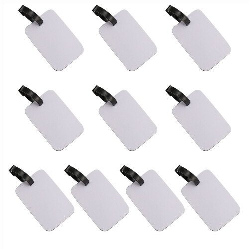 Sublimation Blank Tags Αποσκευών Λευκό Blank Travel Bag Bagage Tags
