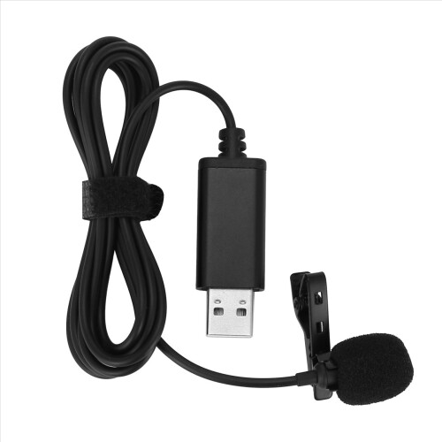 Microfon USB universal, microfon lavalieră, microfon cu clips, microfon pentru computer 1
