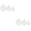 6 Pcs Training Targets Precision Hanging Shooting Supplies 8