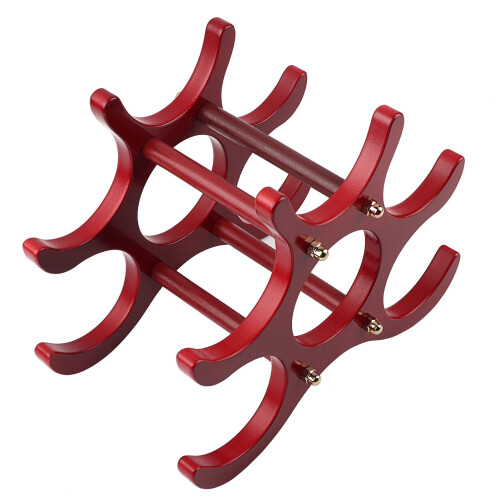 Wooden Red Wine Rack 6 Bottles