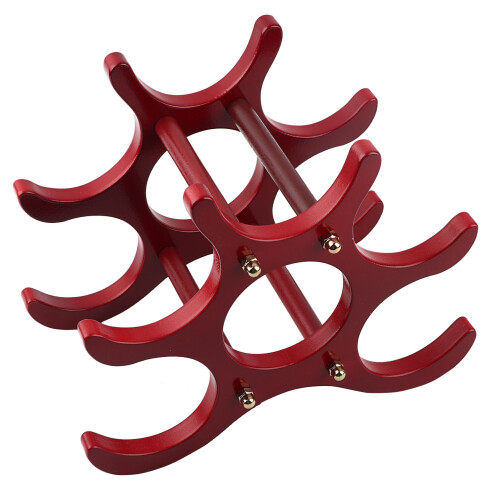 Wooden Red Wine Rack 6 Bottles 1