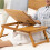 Bamboo Folding Bed Computer Table Adjustable Height 4