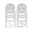 4Pcs Multifunctional Geometric Ruler Measuring Drawing Ruler Plastic 3