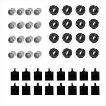 Pacote de 48 mini eixos de roda, acessórios para carro
