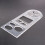 4Pcs Multifunctional Geometric Ruler Measuring Drawing Ruler Plastic 7