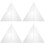 4Pcs Patchwork Ruler Quilting Cutting Template Triangle Sewing Supply 7